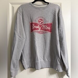 Gray Crewneck Smoky Mountains Sweater